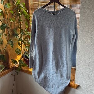 NWT Talbots Blue Sweater Dress Size medium